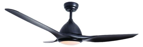 ACA Lighting stropní svítidlo s ventilátorem stmívatelné LED 132cm DC 40W černá s dálkovým ovládáním FANKVBL10G