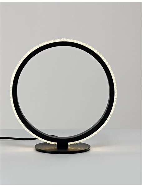 Nova Luce Stolní LED lampa NAGER černý hliník a akryl 11W 3000K