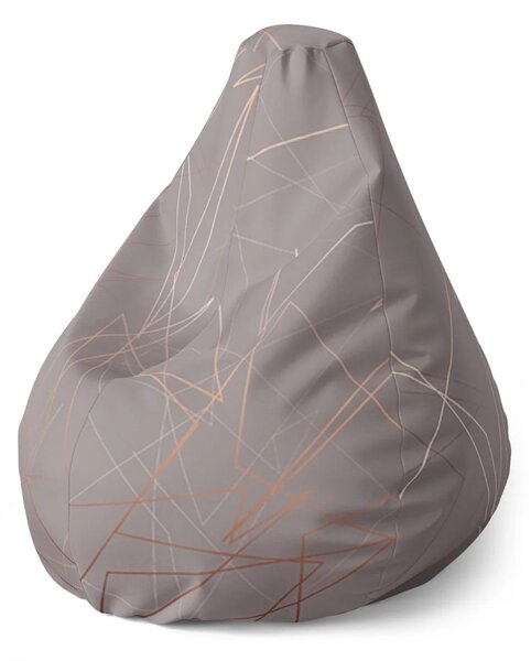 Sablio Sedací vak Pear Trojúhelníková abstrakce - 70 x 95 x 15 cm