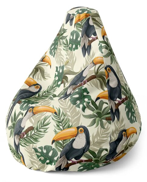 Sablio Sedací vak Pear Tukan - 70 x 95 x 15 cm