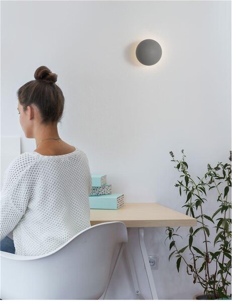 Nova Luce Nástěnné LED svítidlo NETUNE, 6W 3000K Barva: Šedá