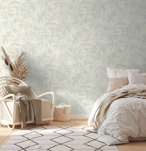 A.S. Création | Vliesová tapeta na zeď Casual Living 39340-3 | 0,53 x 10,05 m | krémová, šedá, metalická
