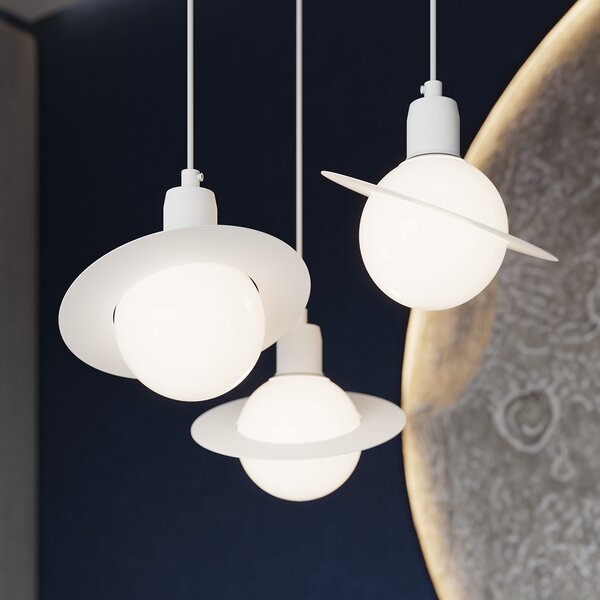 Sollux Lighting Závěsné svítidlo HYPERION 1 bílé