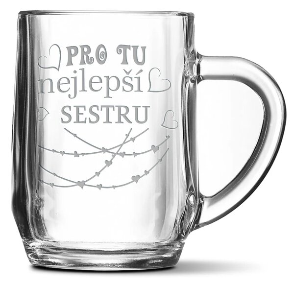 Sablio Půllitr Pro tu nejlepší sestru: 0,5 l