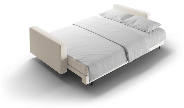 Krémová rozkládací/s úložným prostorem pohovka 222 cm Bali – Cosmopolitan Design