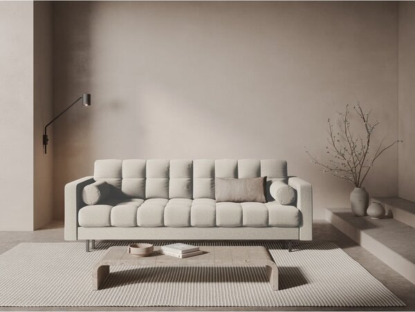 Krémová rozkládací/s úložným prostorem pohovka 222 cm Bali – Cosmopolitan Design