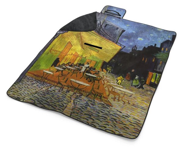 Sablio Plážová deka Terasa kavárny v noci - Vincent van Gogh: 200x140 cm