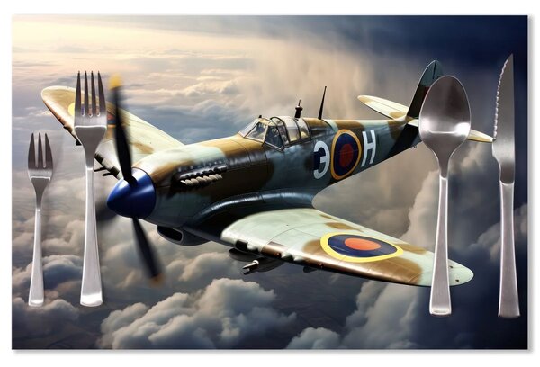 Sablio Prostírání Stíhačka Spitfire: 40x30cm