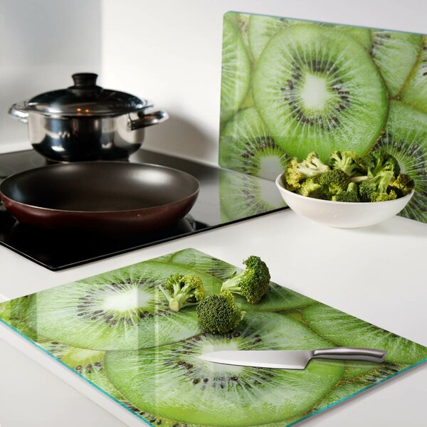 Skleněné krájecí prkénko Plátky kiwi ddk-nr-wm-00006974