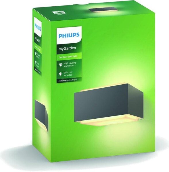 PH 17337/93/PN Venkovní nástěnné svítidlo Philips Hedgehog 17337/93/PN antracitové - PHILIPS (915005361101)