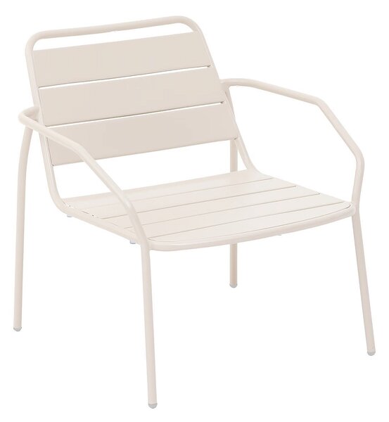 Hliníkové relaxační křeslo RUBBY (ivory)