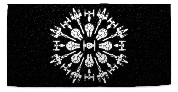 Sablio Ručník Star Wars Vesmírné lodě - 50x100 cm