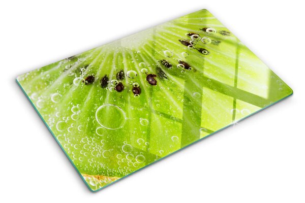 Krájecí prkénko skleněné Kiwi s kapkami vody ddk-nr-wm-00006975