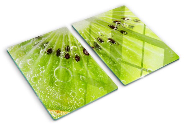Krájecí prkénko skleněné Kiwi s kapkami vody ddk-nr-wm-00006975