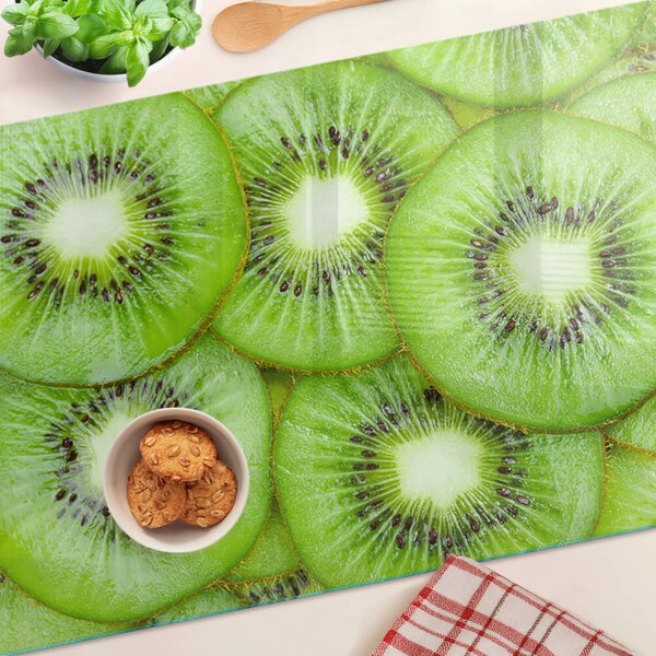 Skleněné krájecí prkénko Plátky kiwi ddk-nr-wm-00006974