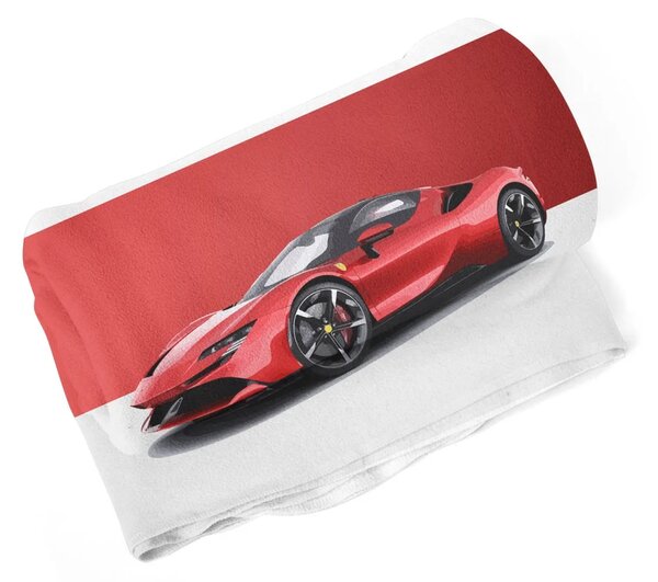 Sablio Deka Ferrari na červenobílé - 150x120 cm