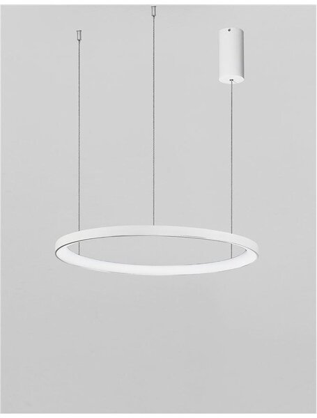 Nova Luce Závěsné LED svítidlo PERTINO, 38W 3000K stmívatelné Barva: Bílá