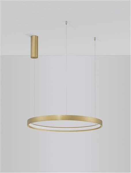 Nova Luce Závěsné LED svítidlo PERRINE, 42W 3000K stmívatelné Barva: Stříbrná