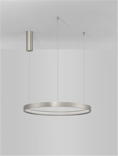 Nova Luce Závěsné LED svítidlo PERRINE, 42W 3000K stmívatelné Barva: Stříbrná