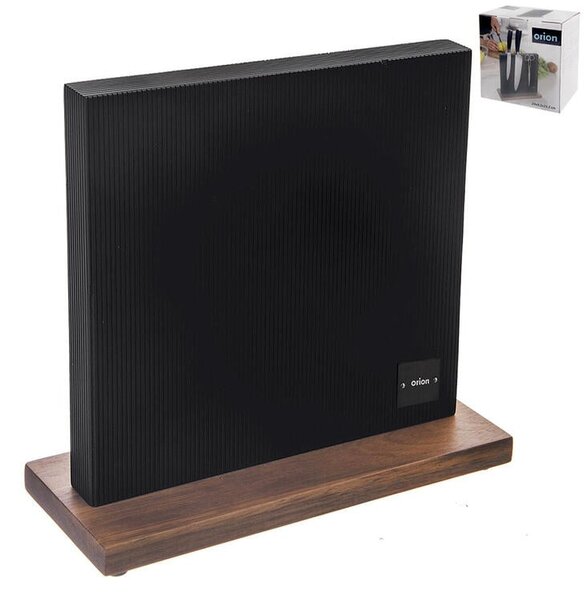 Stojan na nože dřevěný oboustranně magnetický BLACK