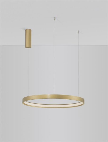 Nova Luce Závěsné LED svítidlo PERRINE, 42W 3000K stmívatelné Barva: Stříbrná