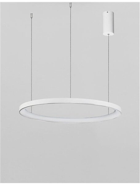 Nova Luce Závěsné LED svítidlo PERTINO, 48W 3000K stmívatelné Barva: Bílá