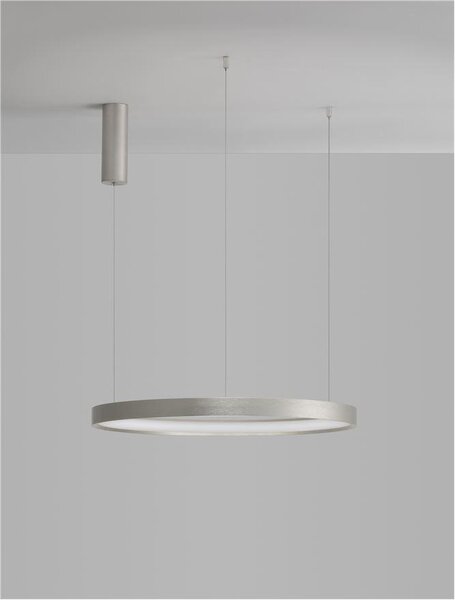 Nova Luce Závěsné LED svítidlo PERRINE, 42W 3000K stmívatelné Barva: Stříbrná