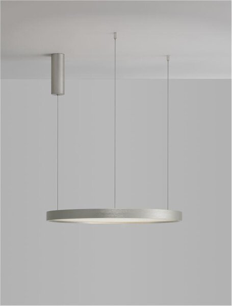 Nova Luce Závěsné LED svítidlo PERRINE, 42W 3000K stmívatelné Barva: Stříbrná