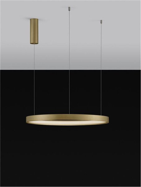 Nova Luce Závěsné LED svítidlo PERRINE, 42W 3000K stmívatelné Barva: Stříbrná