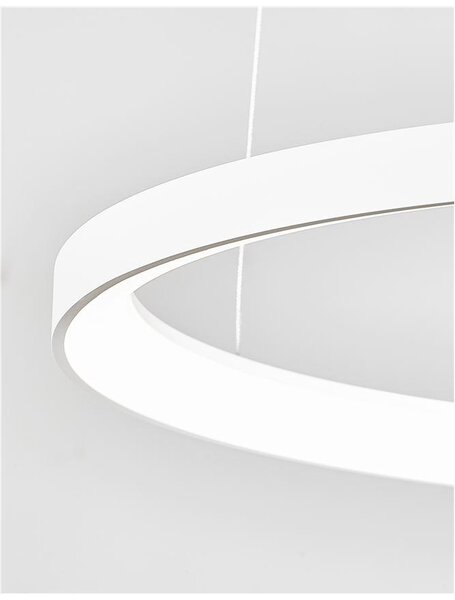Nova Luce Závěsné LED svítidlo PERTINO, 48W 3000K stmívatelné Barva: Bílá