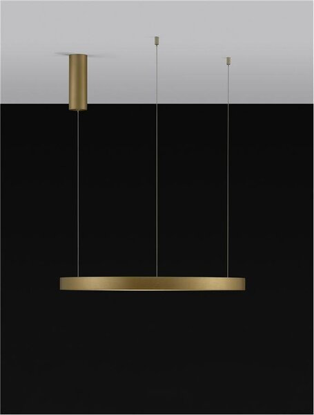 Nova Luce Závěsné LED svítidlo PERRINE, 42W 3000K stmívatelné Barva: Stříbrná