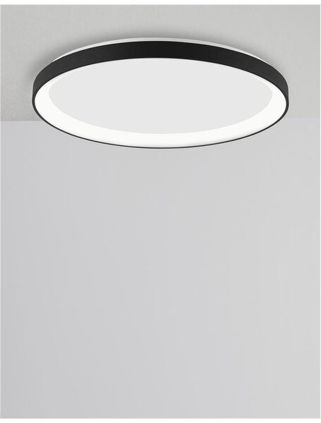 Nova Luce Stropní LED svítidlo PERTINO, 48W 3000K stmívatelné Barva: Černá