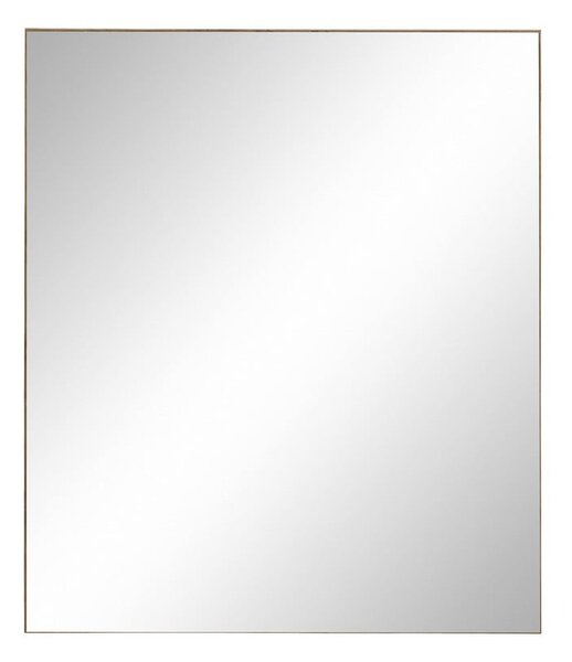 Závěsná koupelnová skříňka se zrcadlem v dekoru dubu v přírodní barvě 60x70 cm Wisla – Støraa