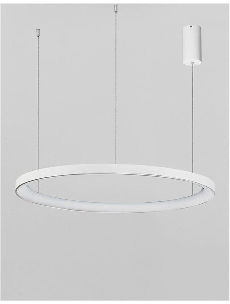 Nova Luce Závěsné LED svítidlo PERTINO, 60W 3000K stmívatelné Barva: Bílá