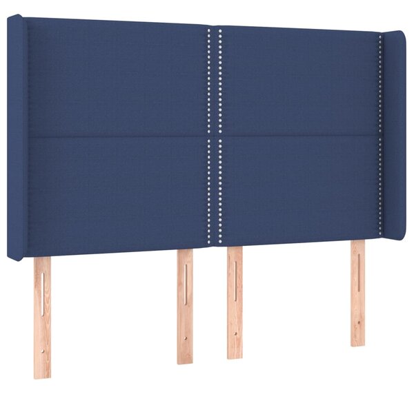 Box spring postel s matrací a LED modrá 140x190 cm textil 3138795