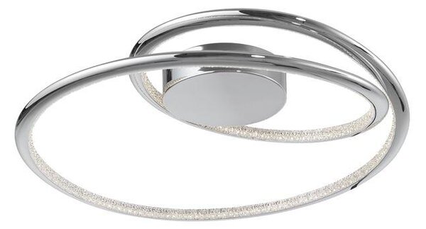 Nova Luce Stropní LED svítidlo PLASENCIA chromovaný hliník a akryl 27W 3000K