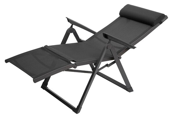 Hliníkové křeslo relaxační MALTA (antracit)