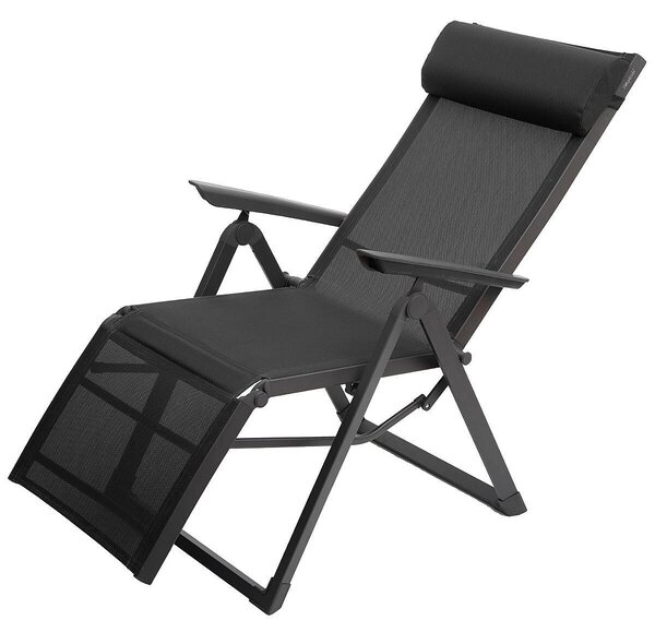 Hliníkové křeslo relaxační MALTA (antracit)