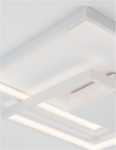 Nova Luce Stropní LED svítidlo PORTO, 30W 3000K stmívatelné Barva: Bílá