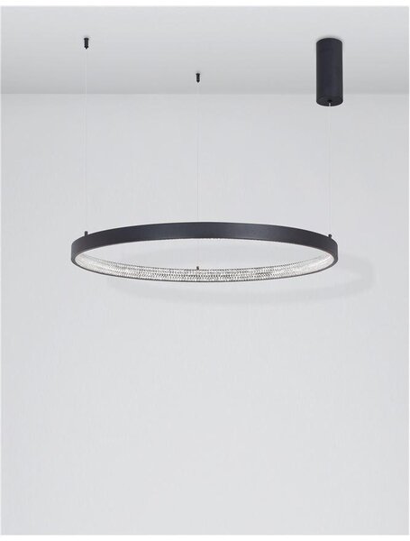 Nova Luce Závěsné LED svítidlo PRESTON, 50W 3000K stmívatelné Barva: Mosaz