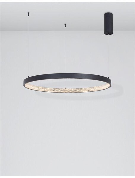 Nova Luce Závěsné LED svítidlo PRESTON, 50W 3000K stmívatelné Barva: Mosaz