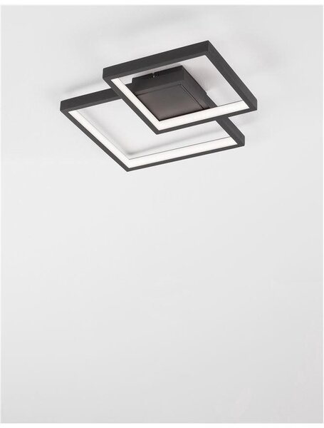 Nova Luce Stropní LED svítidlo PORTO, 19W 3000K Barva: Černá