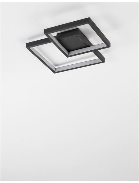 Nova Luce Stropní LED svítidlo PORTO, 19W 3000K Barva: Černá