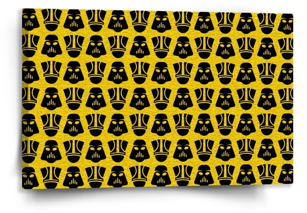 Sablio Obraz Star Wars Stormtroopeři Pattern na žluté - 120x80 cm