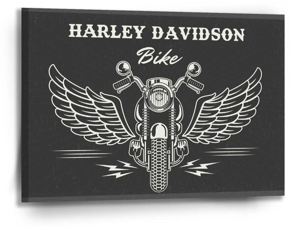 Sablio Obraz Harley-Davidson S křídly - 90x60 cm