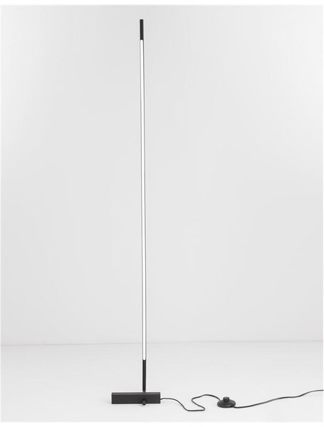 Nova Luce Stojací LED lampa RACCIO, 17.3W 3000K Barva: Černá