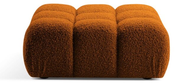 Oranžová modulární podnožka z textilie bouclé Bellis – Micadoni Home