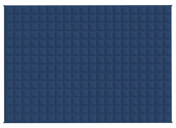 Zátěžová deka modrá 137 x 200 cm 6 kg textil