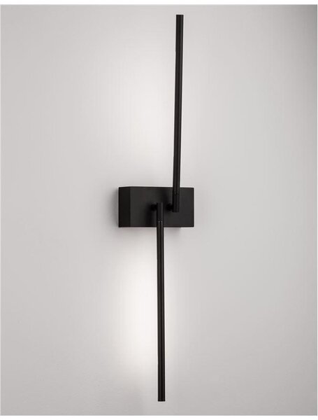 Nova Luce Nástěnné nastavitelné LED svítidlo RACCIO, 9.2W 3000K Barva: Černá