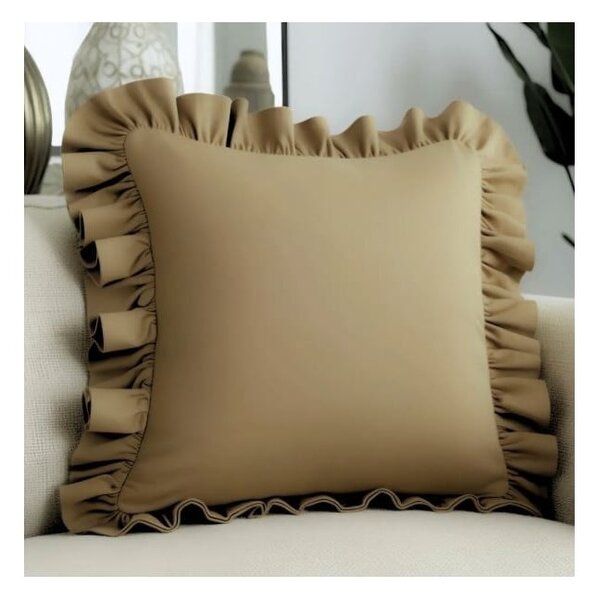 Povlak na polštář s příměsí bavlny 40x40 cm Ruffled – Mila Home